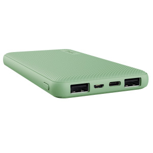 POWERBANK ULTRASOTTILE DA 10.000 MAH VERDE_TRUST COD. 25029