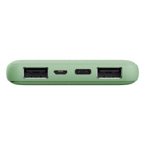 POWERBANK ULTRASOTTILE DA 10.000 MAH VERDE_TRUST COD. 25029
