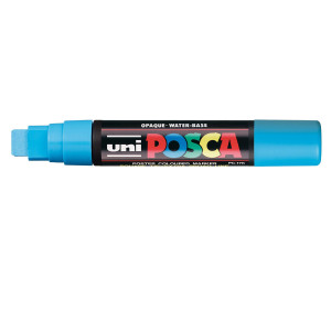 MARCATORE UNI POSCA PC17K P.SCALPELLO 15MM AZZURRO UNI MITSUBISHI COD. M PC17K AZ