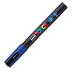 MARCATORE UNI POSCA PC3M P.FINE 0,9-1,3MM BLU UNI MITSUBISHI COD. M PC3M B