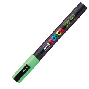 MARCATORE UNI POSCA PC3M P.FINE 0,9-1,3MM VERDE CHIARO UNI MITSUBISHI COD. M PC3M VC CONFEZIONE DA 12