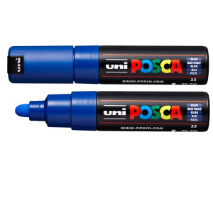 MARCATORE UNI POSCA PC7M P.LARGE 4,5-5,5MM BLU UNI MITSUBISHI COD. M PC7M B