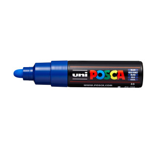 MARCATORE UNI POSCA PC7M P.LARGE 4,5-5,5MM BLU UNI MITSUBISHI COD. M PC7M B