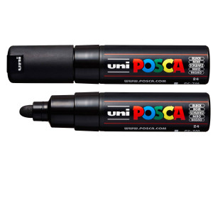 MARCATORE UNI POSCA PC7M P.LARGE 4,5-5,5MM NERO UNI MITSUBISHI COD. M PC7M N