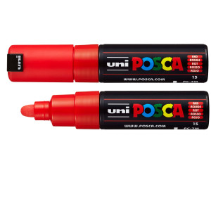MARCATORE UNI POSCA PC7M P.LARGE 4,5-5,5MM ROSSO UNI MITSUBISHI COD. M PC7M R