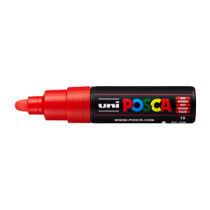 MARCATORE UNI POSCA PC7M P.LARGE 4,5-5,5MM ROSSO UNI MITSUBISHI COD. M PC7M R