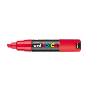 MARCATORE UNI POSCA PC8K P.SCALPELLO 8MM ROSSO UNI MITSUBISHI COD. M PC8K R