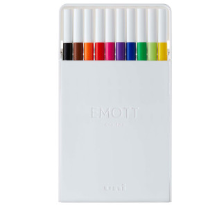 ASTUCCIO 10 FINELINER EMOTT TRATTO 0.4MM COLORI ASS. STANDARD UNI MITSUBISHI COD. M PEM-SY 10C 1