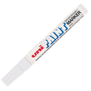 MARCATORE UNI PAINT PX20 PUNTA CONICA 2,8MM BIANCO UNI MITSUBISHI COD. M PX20 BI