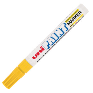 MARCATORE UNI PAINT PX20 PUNTA CONICA 2,8MM GIALLO UNI MITSUBISHI COD. M PX20 G