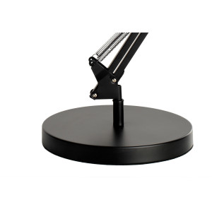 LAMPADA DA TAVOLO SWINGO LED 11W NERO CON BASE E MORSETTO UNILUX COD. 400093838