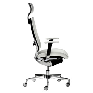 POLTRONA SEMIDIREZIONALE ELITE CONCEPT COTPGB BIANCO C/BRACC.REGOLABILI+POGGIAT COD. COTPGB/BRWB/KQ