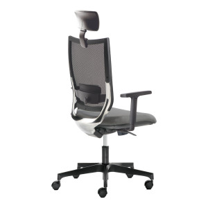 POLTRONA SEMIDIREZIONALE ELITE CONCEPT COTPGE GRIGIO C/ BRACC REGOLAB+POGGIATE COD. COTPGE/BR2D/OI