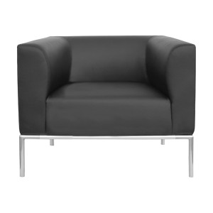 POLTRONA DIWA DW1 NERO BRACCIOLI INCLUSI COD. DW1/KN