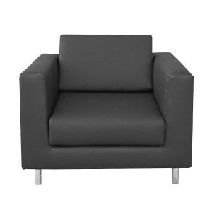 POLTRONA ERICA EK1 NERO CON BRACCIOLI INCLUSI COD. EK1/KN