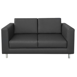 DIVANO ERICA EK2 2 POSTI NERO CON BRACCIOLI INCLUSI COD. EK2/KN
