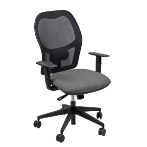 SEDUTA ERGONOMICA HUBBLE TESSUTO POST CONSUMO GRIGIO COD. HUHU/BR/HI