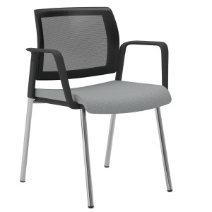 SEDUTA ATTESA KIND KI4GTBR GRIGIO CHIARO CON BRACCIOLI INCLUSI COD. KI4GTBR/LI