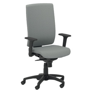 POLTRONA SEMIDIREZIONALE KIND KIAT GRIGIO CHIARO CON BRACCIOLI REGOLABILI COD. KIAT/BR2D/LI
