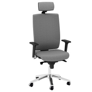 POLTRONA SEMIDIREZIONALE KIND KIPGT GRIGIO CHIARO C/ BRACC. REGOLABILI+POGGIATE COD. KIPGT/BR3D/LI