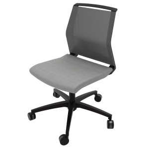 POLTRONA SEMIDIREZIONALE LIGHT LLE GRIGIO CHIARO SENZA BRACCIOLI COD. LLE/EI