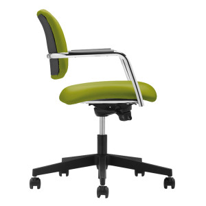 POLTRONCINA VISITATORE LITHIUM LTG VERDE CON BRACCIOLI INCLUSI COD. LTG/SV