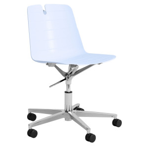 SEDUTA HOME/OFFICE MINDY MNGP CELESTE SENZA BRACCIOLI COD. MNGP/HO-BI
