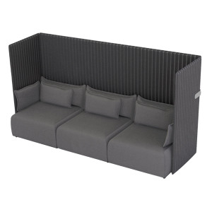 DIVANETTO 3 POSTI OASIS OA3 ANTRACITE COD. OA3/ST