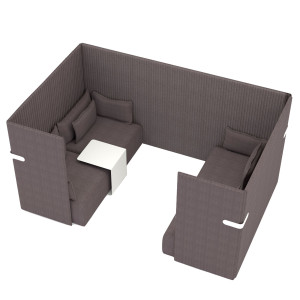 DIVANETTO 3 POSTI OASIS OA3 ANTRACITE COD. OA3/ST