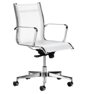 POLTRONA DIREZIONALE POLLUX PLD BIANCO CON BRACCIOLI INCLUSI COD. PLD/B