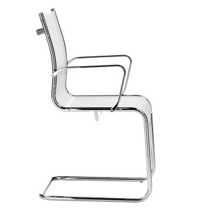 SEDUTA ATTESA POLLUX PLV BIANCO CON BRACCIOLI INCLUSI COD. PLV/BI