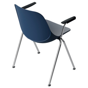 SEDUTA ATTESA QUICK QKBR BLU CON BRACCIOLI INCLUSI COD. QKBR/BL