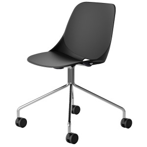 SEDUTA ATTESA QUICK QKG4 NERO SENZA BRACCIOLI COD. QKG4/NE