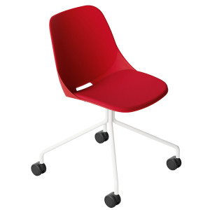 SEDUTA ATTESA QUICK QKG4B ROSSO SENZA BRACCIOLI COD. QKG4B/RO