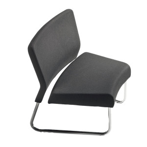 MODULO CURVA INTERNA DIVANO SLASTIC IN SIMILPELLE NERO UNISIT COD. SLS/KN