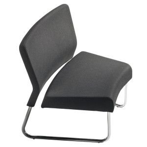 MODULO CURVA INTERNA DIVANO SLASTIC IN SIMILPELLE NERO UNISIT COD. SLS/KN