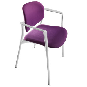 POLTRONCINA VISITATORE STEP SPBSBR PRUGNA CON BRACCIOLI INCLUSI COD. SPBSBR/LP