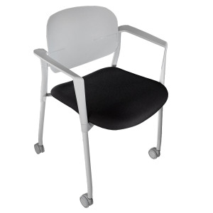 POLTRONCINA VISITATORE STEP SPGPTRBR NERO CON BRACCIOLI INCLUSI COD. SPGPTRBR/SN
