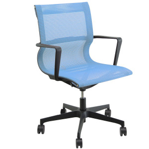 POLTRONA DIREZIONALE TEKNO TKN BLU CON BRACCIOLI INCLUSI COD. TKN/BL