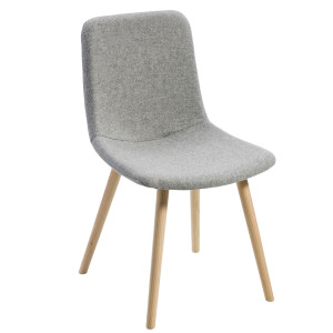POLTRONCINA VISITATORE TOSCA TO4L GRIGIO CHIARO SENZA BRACCIOLI COD. TO4L/WI