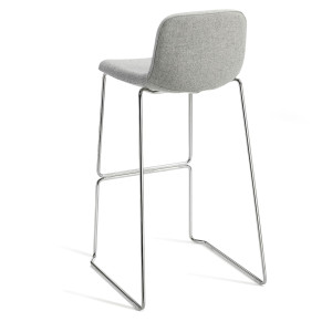 SGABELLO IN SCHIUMA E TESSUTO TOSCA GRIGIO CHIARO COD. TOS/LI