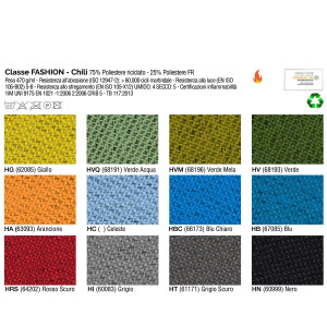 POLTRONA SEMIDIREZIONALE VELIA VEAB VERDE MELA/BIANCO C/ BRACCIOLI REGOLABILI COD. VEAB/BR3DB/HVM