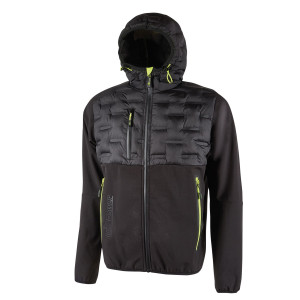 GIACCA IBRIDA IDROREPELLENTE SPOCK TAGLIA L NERO GIALLO U-POWER COD. FU213BC-L