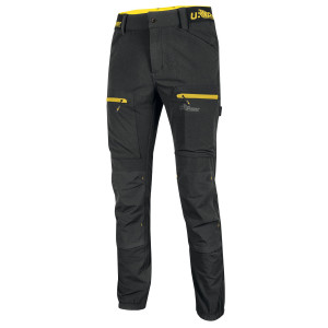 PANTALONE HORIZON TG. XXL NERO-GIALLO U-POWER COD. FU267BC-XXL