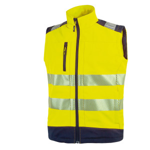 GILET ALTA VISIBILITA' SOFTSHELL DANY GIALLO FLUO TAGLIA L U-POWER COD. HL173YF-L