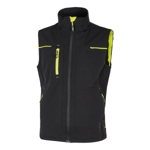 GILET DONNA SATURN LADY NERO-GIALLO TAGLIA L U-POWER COD. PE263BC-L