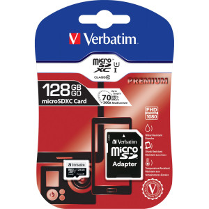 MICRO SD CARD 128GB HC CLASSE 10 FINO A 45MB/S COD. 44085