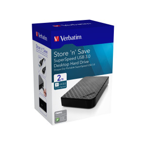 VERBATIM HDD ESTERNO 3.5'' 2TB USB 3.0 COD. 47683