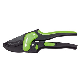 FORBICE A DOPPIA FUNZIONE TAGLIO SINGOLO E CRICCHETTO 20,5CM VERDEMAX COD. 4212