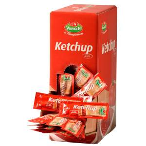 CONFEZIONE 250 BUSTINE MONODOSE DA 15GR KETCHUP VIANDER COD. 15490